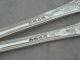Pair Eaton Quality Queens Pattern 1857 Heavy Gauge Silver Serving Spoons 216g Other photo 2