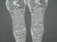 Pair Eaton Quality Queens Pattern 1857 Heavy Gauge Silver Serving Spoons 216g Other photo 3