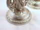 Pair Of Antique Silver Plated Continental Candlesticks - Animal Heads Candlesticks & Candelabra photo 3