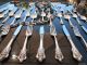 Large Wallace Grand Baroque Sterling Silver Flatware Set Full Collectible Heavy Wallace photo 2