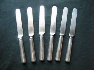 6 (six) Silverplate Butter Knives - From Vintage Estate - photo