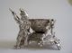 Hammond Creake Silver Plate Figural Open Salt & Spoon With Gnome & Cauldron Salt Cellars photo 2
