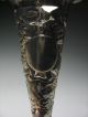 Stunning Chinese Sterling Silver Reticulated Dragons Chilong Marked Vase Asia photo 3