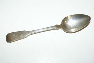 Antique Scottish Silver Dessert Spoon,  Glasgow. photo