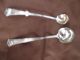 2 Unique Silver Mustard + Mayo Serving Spoons,  1 Sterling,  1 Silverplate Unknown photo 3