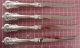 Grand Baroque By Wallace Sterling Silver,  Four,  9 1/4 Inch Steak Knives Wallace photo 4