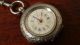 Antique Key Wind,  Hallmarked 935silver Pocket Watch & Chain.  99p Start Uncategorized photo 1
