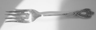 Lunt Monticello Sterling Silver Large Ramekin Fork - No Monogram photo