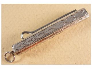 Fine Victorian Silver Folding Chatelaine Glove Hook.  C1900 photo