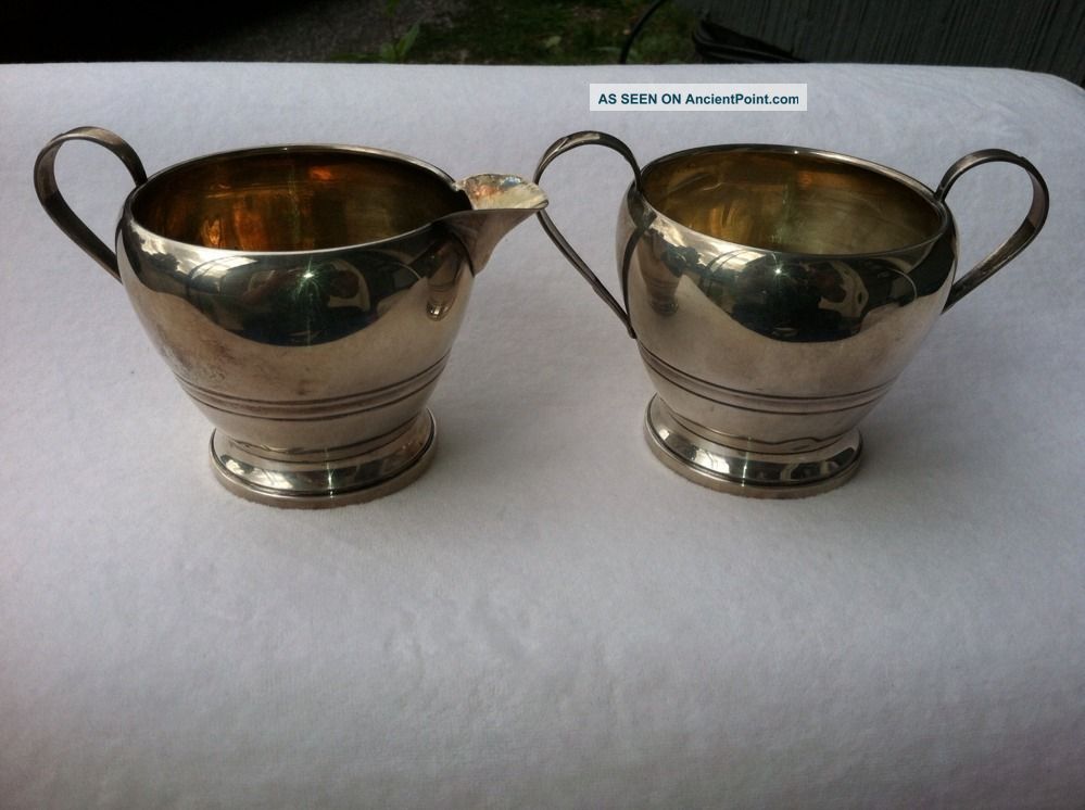 Sterling Silver Sugar & Creamer Creamers & Sugar Bowls photo