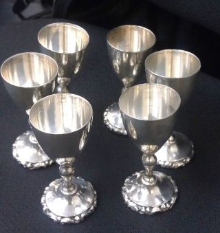 Sterling Silver Cordial Cups Feisa Sterling Mexico photo