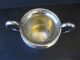 Antique Shreve Treat Ecret Sterling Silver 2 - Handled Bowl Hammered Strap Edge Creamers & Sugar Bowls photo 2