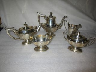Gorham Plymouth Sterling Silver Tea Set (1920) photo