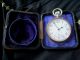 Antique Edwardian Case & Goliath Nickel Silver Pocket Watch Good Working Order Pocket Watches/ Chains/ Fobs photo 4