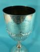 Edwardian Sterling Silver Trophy Cup Racing Pigeon Federation Cup 10 Inch 1905 Cups & Goblets photo 2