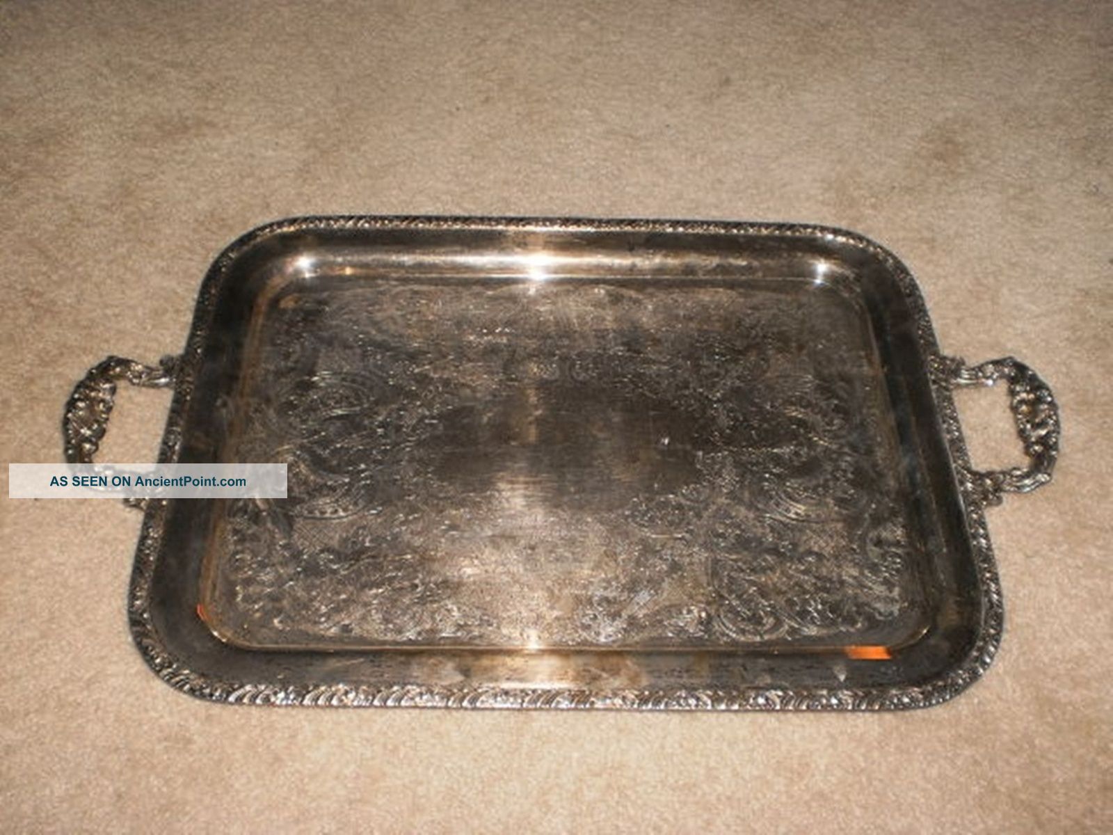 Large/heavy Silver Plated Serving Tray Henley Community Platters & Trays photo