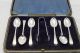 Antique Sheffield Sterling Silver Demitasse Spoons & Tongs Lily Of The Valley Platters & Trays photo 1