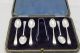 Antique Sheffield Sterling Silver Demitasse Spoons & Tongs Lily Of The Valley Platters & Trays photo 2