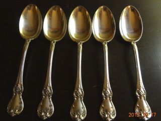 5 - Towle Old Master Sterling Silver Teaspoons photo