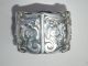 Sterling Silver Repousse Art Nouveau Flower Bud Scroll Hollow Napkin Ring Napkin Rings & Clips photo 2
