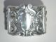 Sterling Silver Repousse Art Nouveau Flower Bud Scroll Hollow Napkin Ring Napkin Rings & Clips photo 3