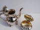 Wonderful Art Nouveau Style German Silver Coffee Set Pot And Sugar Bowl Box Tea/Coffee Pots & Sets photo 3