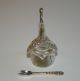 Vintage Glass And Silver Plated Swan Salt Cellar + Matching Spoon Salt & Pepper Cellars/ Shakers photo 3