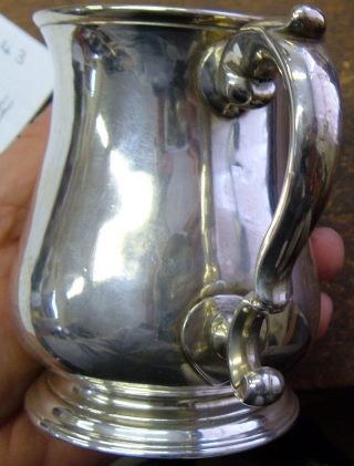 Antique Sterling Silver George Ii Mug / Tankard.  Richard Bayley London 1741 photo