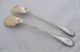 French Sterling Silver & Vermeil 2pc Salad Servers Louis Xvi Other photo 1