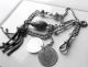 Antique Sterling Silver Albertina - Tassel & Coin Charm Bracelet Uncategorized photo 4