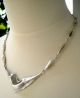 Stunning Vintage Solid Silver Necklace,  Collier,  1970’s,  38 G Brooches/ Jewellery photo 5