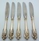 5 - Wallace Sterling Silver Butter Knives Grande Baroque Reed & Barton photo 1