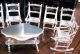 Miniature Solid Silver Furniture: Table & 7 Chairs (1 Rocking) By H Hooijkaas A+ Miniatures photo 1