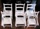 Miniature Solid Silver Furniture: Table & 7 Chairs (1 Rocking) By H Hooijkaas A+ Miniatures photo 3