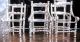 Miniature Solid Silver Furniture: Table & 7 Chairs (1 Rocking) By H Hooijkaas A+ Miniatures photo 4