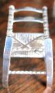 Miniature Solid Silver Furniture: Table & 7 Chairs (1 Rocking) By H Hooijkaas A+ Miniatures photo 7