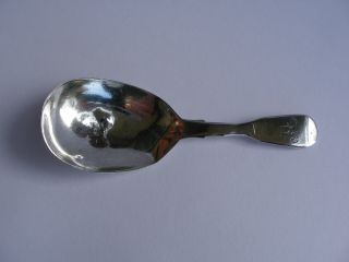 Georgian Solid Silver Tea Caddy Spoon By We.  London C1823.  A/f. photo