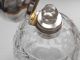 Hm Solid Sterling Silver & Crystal Large Flip Top Perfume Bottle - Chester 1912 Bottles photo 3