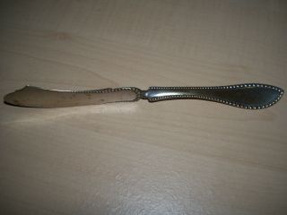 Extra Coin Silver Plate Twisted Handle Butter Knife Antique photo