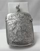 Antique Sterling Silver Match Safe Vesta Case 1910 Birmingham England Cigarette & Vesta Cases photo 1