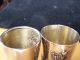 2 Antique.  800 German Sterling Silver Repousse Shot Cups Glasses 30.  4 Grams Cups & Goblets photo 4