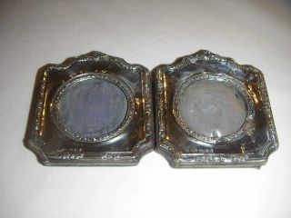 Pair Of Antique Silver Mounted Picture Frames 1908 photo