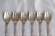 Sterling Ice Cream Forks By Imperial Chrysanthemum By Gorham Gorham, Whiting photo 1
