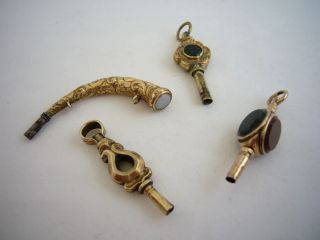 Four Rare Antique Pocket Watch Keys,  Circa 1850 photo