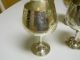 Set Of 6 Vintage Antique Silver Goblets Cups Cups & Goblets photo 3