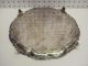 1870 English Sterling Silver 4 Footed Salver 12 