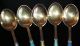 Finn Jensen Norway 6x Gold - Washed Sterling Silver Multicolored Guilloche Spoons Scandinavia photo 7