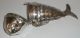 1896 Hm Silver Novelty Articulated Fish Spice Box Snuff Judaica Antique Nr Boxes photo 7