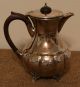 Silver Plate Victorian Teapot Coffee Pot Creamer Sugar Set Flower Etched Epbm Tea/Coffee Pots & Sets photo 2