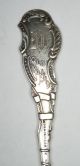 1891 Durgin Sterling Silver Uss Constitution Old Ironsides Fluted Souvenir Spoon Souvenir Spoons photo 4